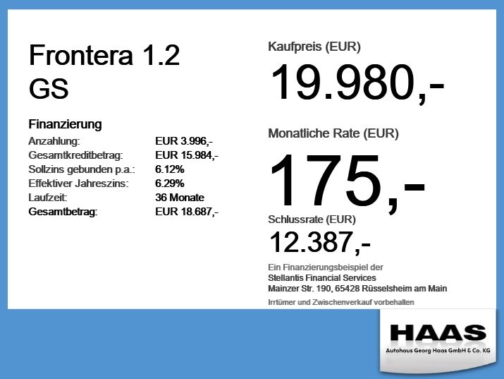 Opel Frontera 18.800 km 19.980 &euro; Augsburg 86159