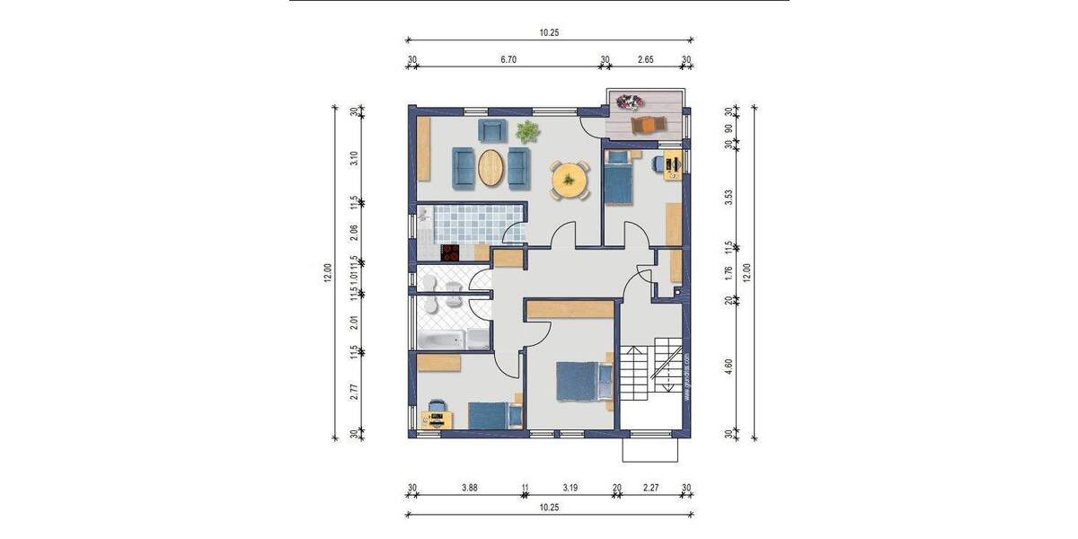 Etagenwohnung Bebra - 4 Zimmer, 89 m&sup2;, 149.000&euro; | Angebot:25670596