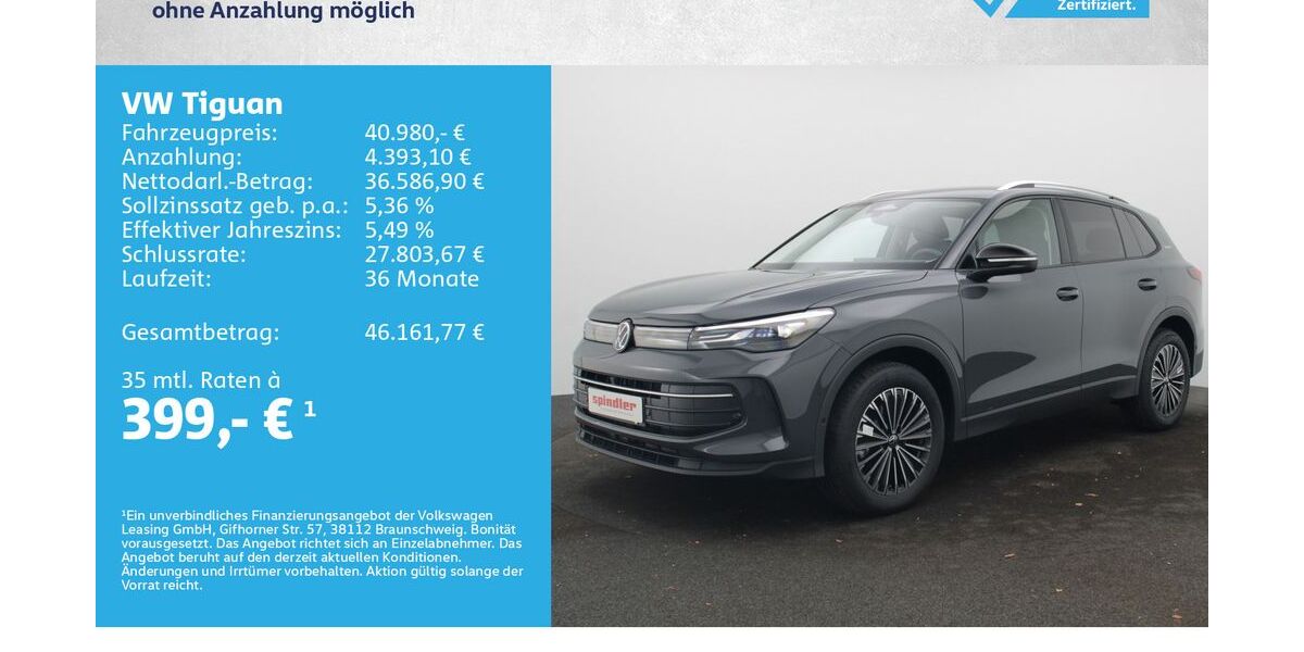 VW Tiguan 12.500 km 39.980 &euro; Würzburg 97076