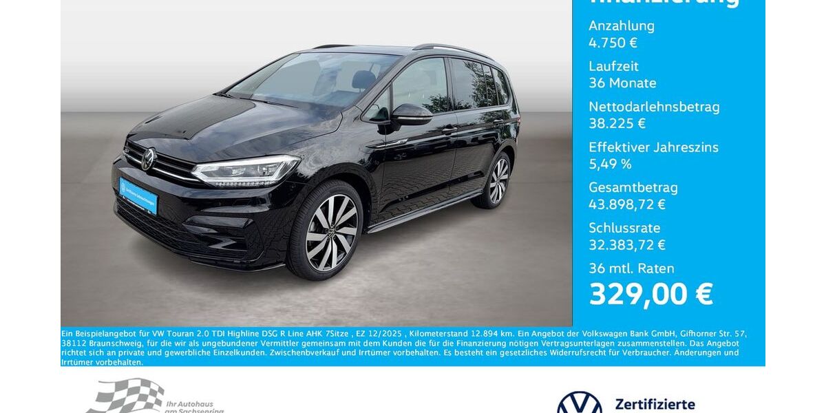 VW Touran 12.894 km 42.975 &euro; Bernsdorf 09337