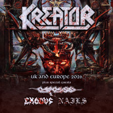Kreator - Krushers Of The World Tour + Special Guests: Carcass, Exodus, Nails 18.04.2026 Uber Eats Music Hall