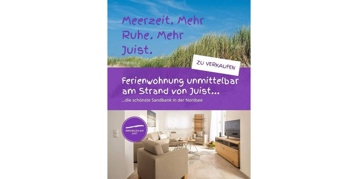 Etagenwohnung Juist - 3 Zimmer, 1.242.000&euro; | Angebot:24040635