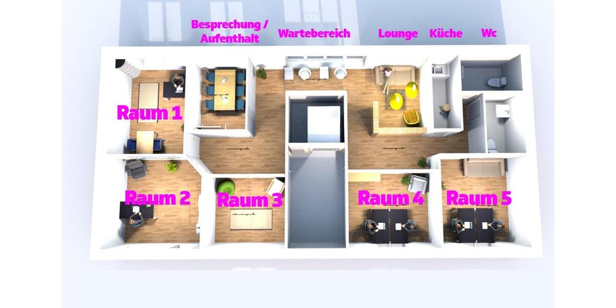 Coworking BüroPraxis in BESTLAGE in Meppener Innenstadt zimmer