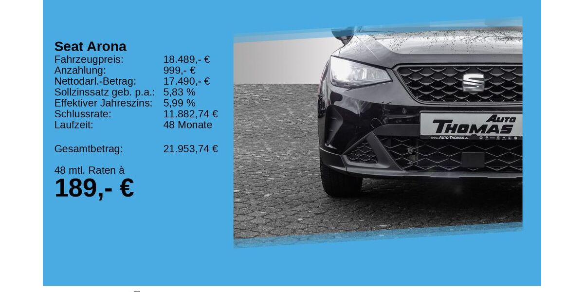 Seat Arona 16.650 km 17.990 &euro; Bonn 53227
