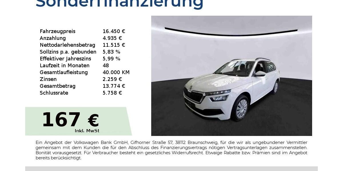 Skoda Kamiq 46.150 km 16.450 &euro; Nürnberg 90431