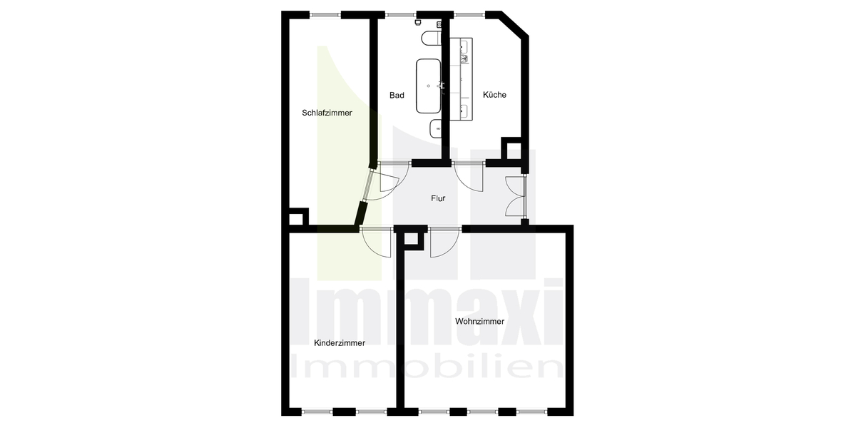 CONNEWITZ + 3-RAUM WOHNUNG HOCHPERTERRE + VERMIETET - Etagenwohnung Leipzig Connewitz | Angebot:26462920