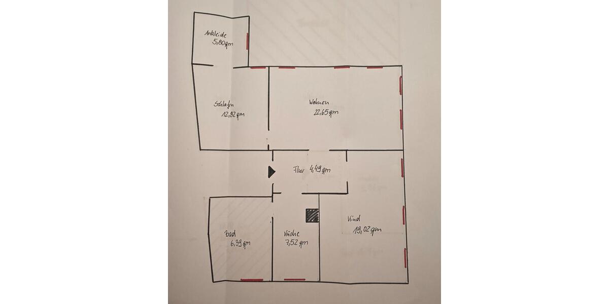 Etagenwohnung Amt Wachsenburg - 4 Zimmer, 86 m&sup2;, 858&euro; | Angebot:25268995