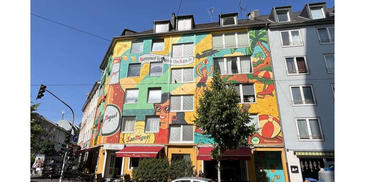 Etagenwohnung Düsseldorf Unterbilk - 1 Zimmer, 36 m&sup2;, 135.000&euro; | Angebot:26317849