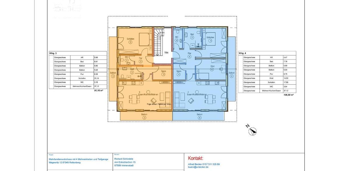 Etagenwohnung Immenstadt im Allgäu - 3 Zimmer, 90 m&sup2;, 551.200&euro; | Angebot:26786252