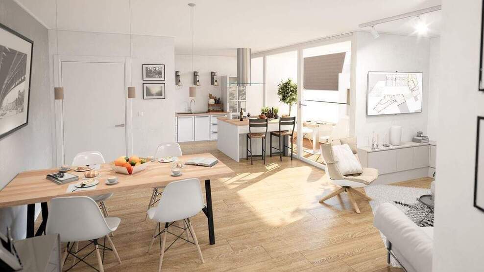 Entspannt und sorglos auf einer Ebene wohnen 3 zimmer