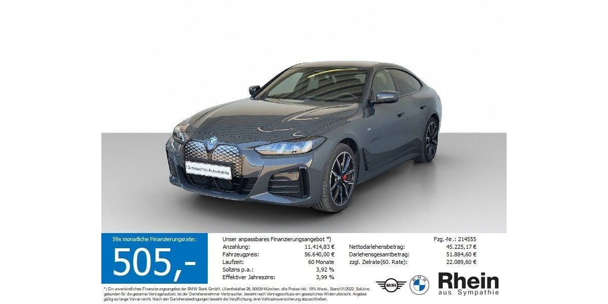 BMW i4 11.907 km 55.740 &euro; Heilbronn 74076