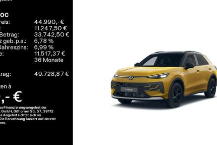 VW T-Roc 1.500 km 44.990 &euro; Eisenach 99817