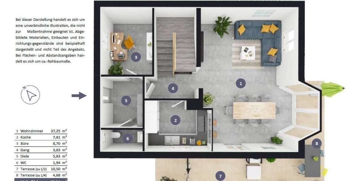 Moderne DHH mit viel Platz und Süd-West-Garten | Ruhe für die ganze Familie - Doppelhaushälfte Sankt Wolfgang | Angebot:26389540