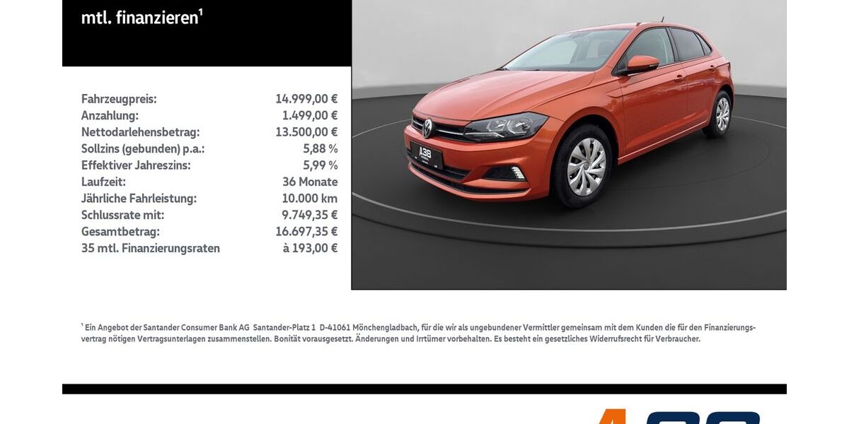VW Polo 61.811 km 14.999 &euro; Leinefelde-Worbis/DE 37327