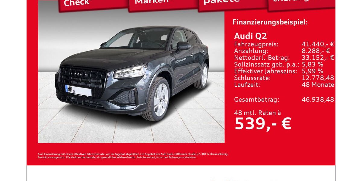 Audi Q2 1.890 km 41.440 &euro; Hamburg 22419