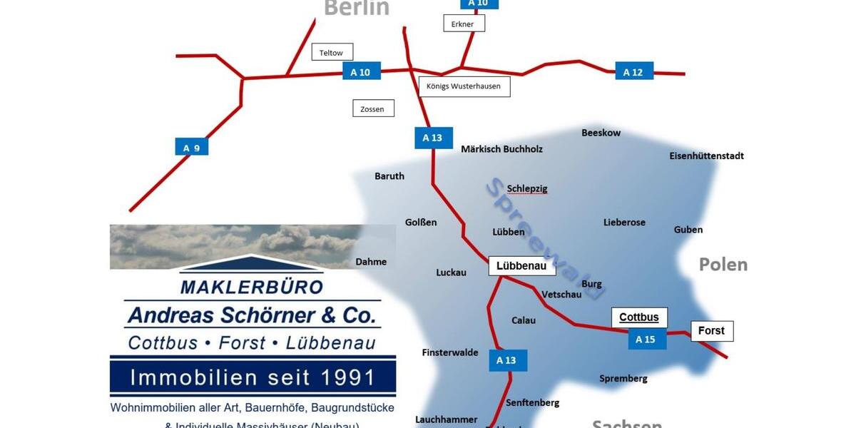 BüroPraxis mit reichlich Parkplätzen vor der Haustür in Lübbenau zu Vermieten zimmer