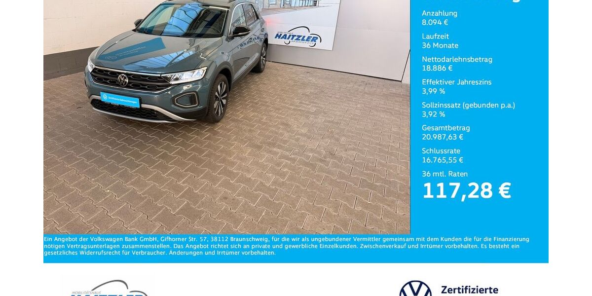 VW T-Roc 7.500 km 26.980 &euro; Gernsbach 76593