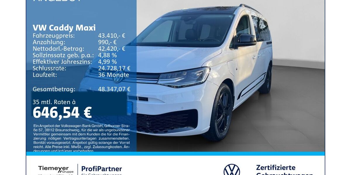 VW Caddy 1.387 km 42.820 &euro; Recklinghausen 45663
