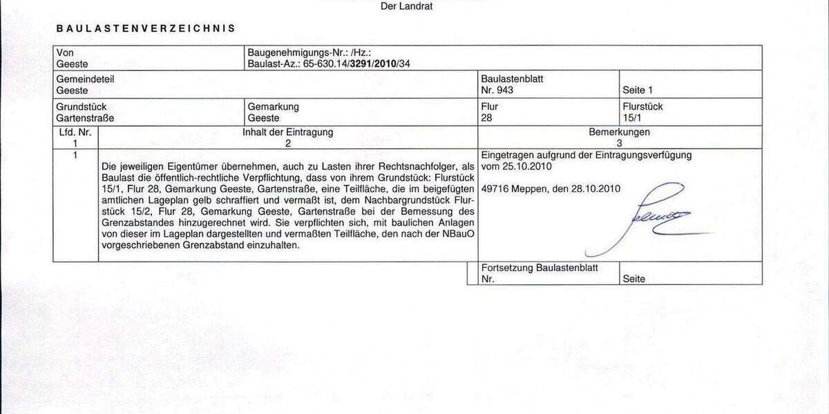 Grundstück Geeste Osterbrock Osterbrock - 79.000&euro; | Angebot:24638026