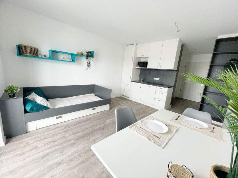 Modern möbliertes 1 Zimmer Apartment mit Balkon, W-Lan und TG-Stellplatz 1 zimmer