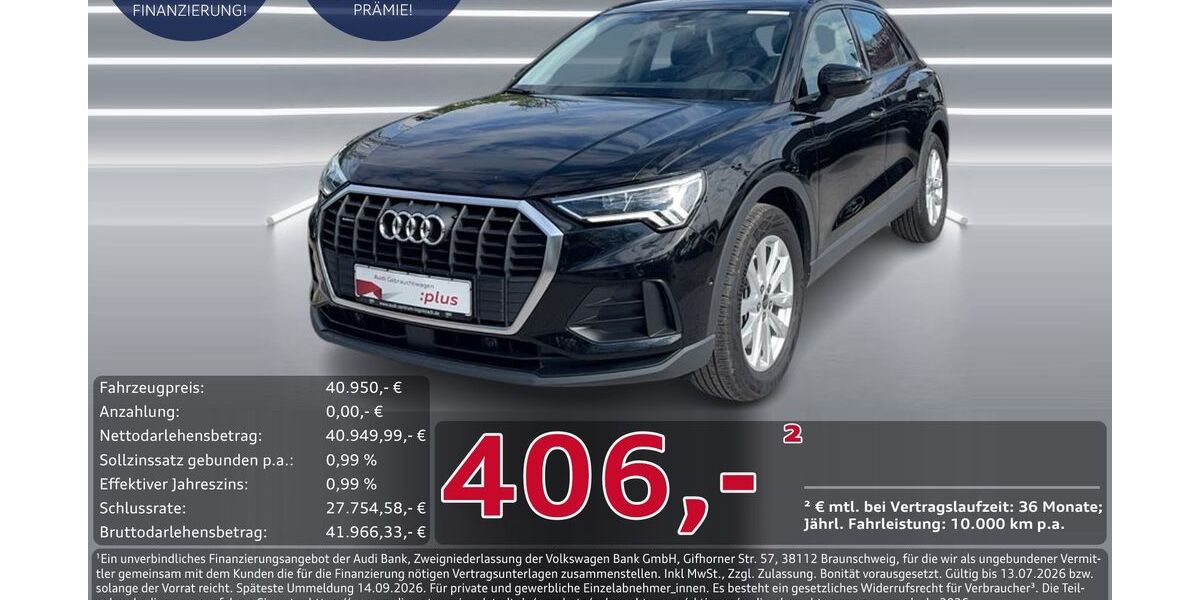 Audi Q3 16.707 km 39.950 &euro; Ingolstadt 85057