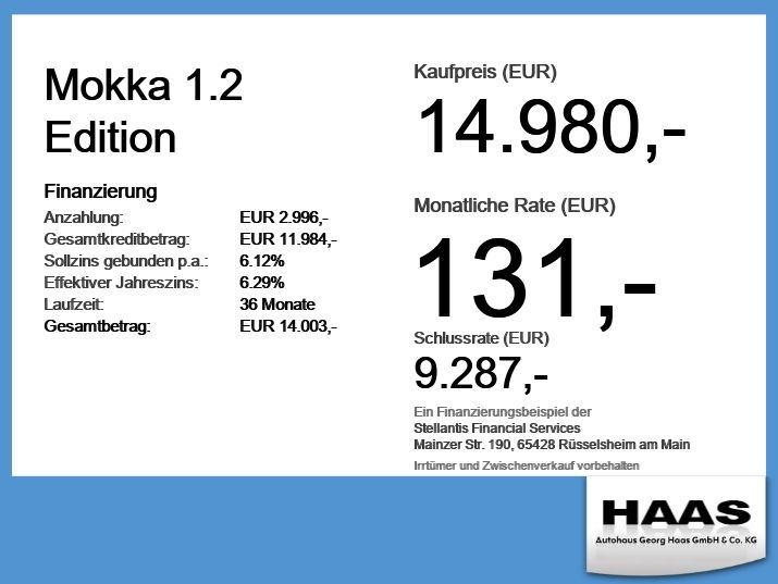 Opel Mokka 38.150 km 14.980 &euro; Augsburg 86159