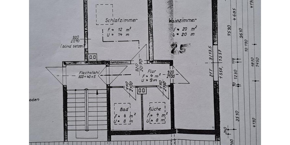 Dachgeschoßwohnung Salzwedel - 2 Zimmer, 35 m&sup2;, 40.000&euro; | Angebot:19102568