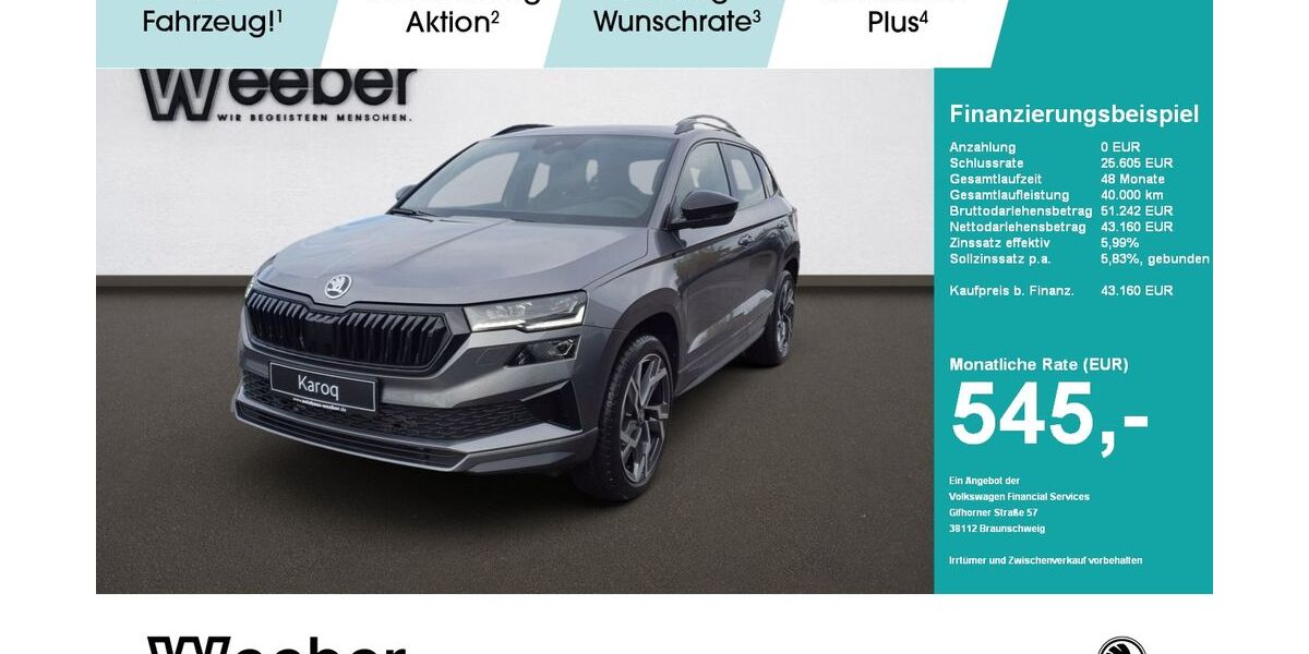 Skoda Karoq 11.500 km 42.870 &euro; Calw 75365