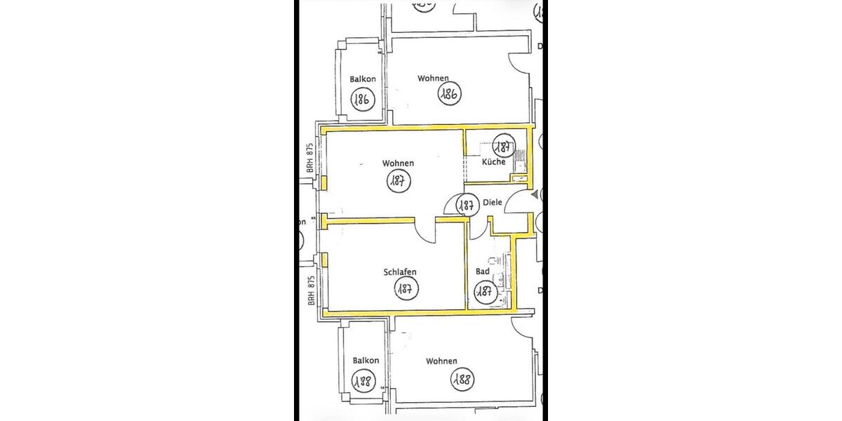 Etagenwohnung Lüneburg Goseburg-Zeltberg - 2 Zimmer, 63 m&sup2;, 1.180&euro; | Angebot:26044086