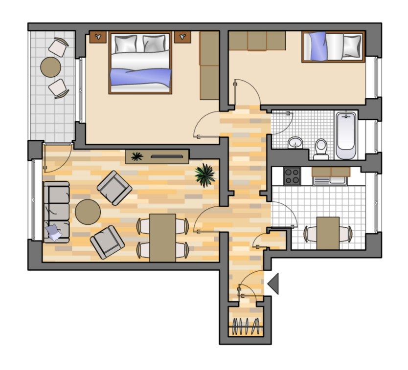 Wohnung zum Mieten in Herten 509 € 69 m²