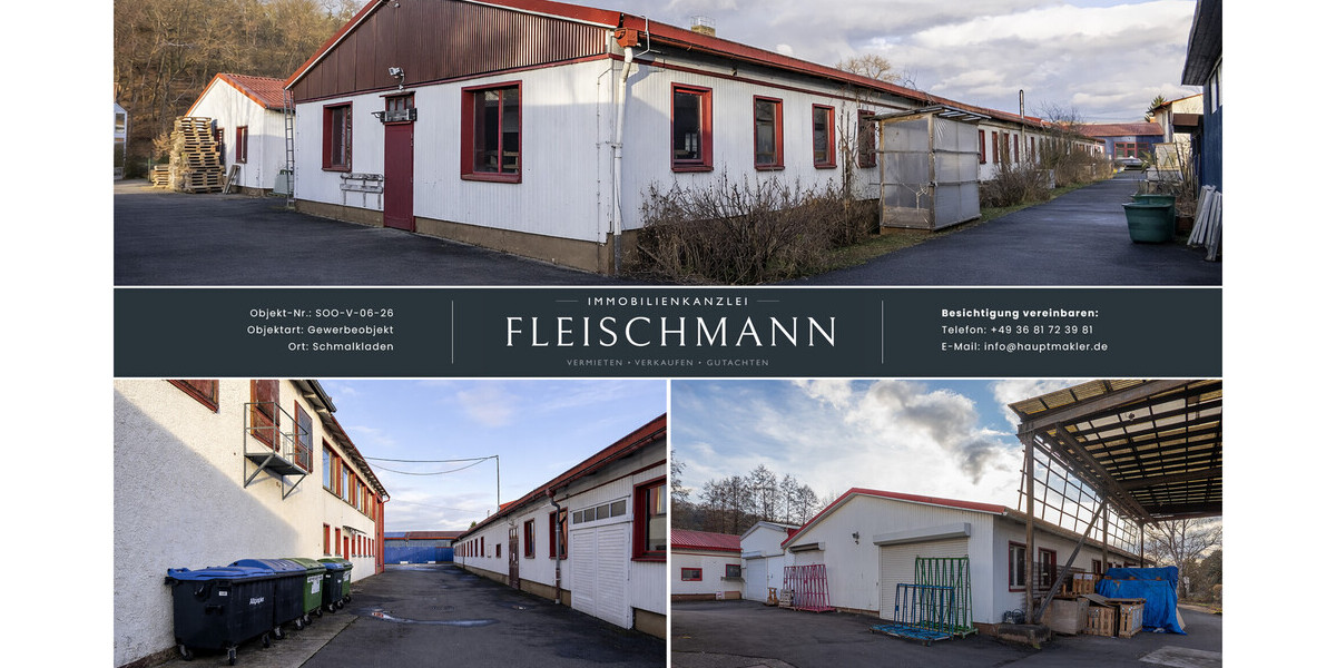 Gewerbeimmobilie mit PV-Potenzial – Hallenflächen, Infrastruktur & Energierendite - Gewerbeobjekt Schmalkalden | Angebot:25747161