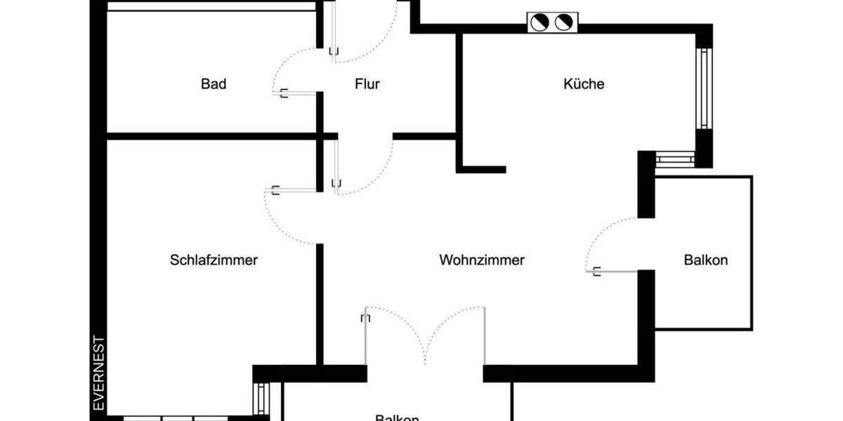 Etagenwohnung Raubling - 2 Zimmer, 57 m&sup2;, 299.000&euro; | Angebot:24910160