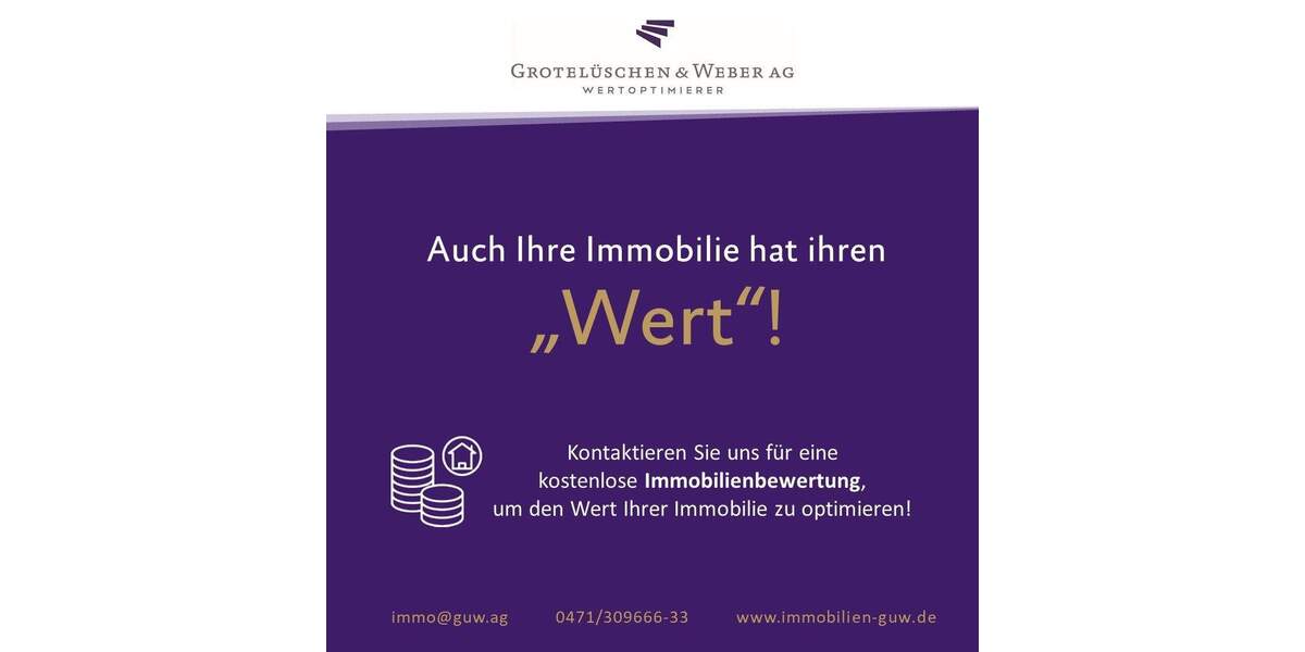 Etagenwohnung Bremerhaven / Mitte Lehe - 1 Zimmer, 478 m&sup2;, 420.000&euro; | Angebot:25339625