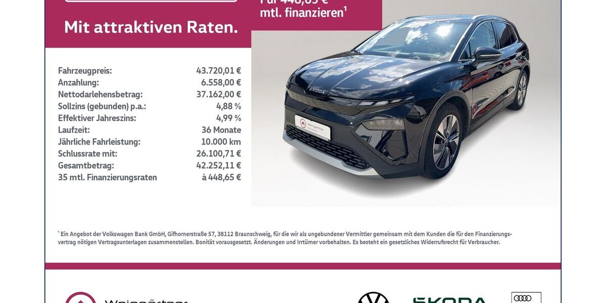 Skoda Elroq 24.600 km 43.720 &euro; Miesbach 83714