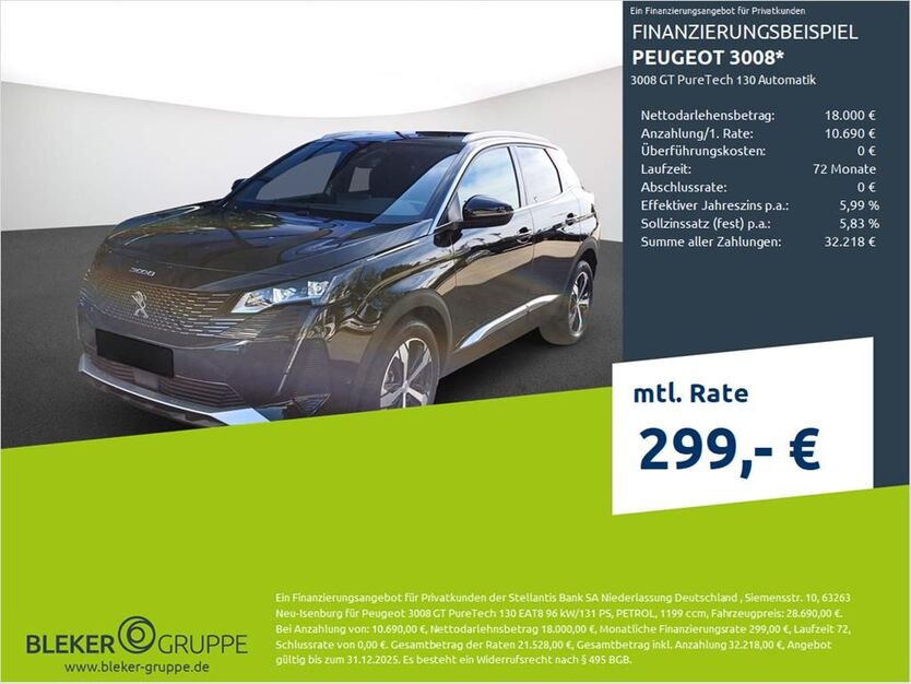 Peugeot 3008 30.298 km 27.980 € Borken 46325
