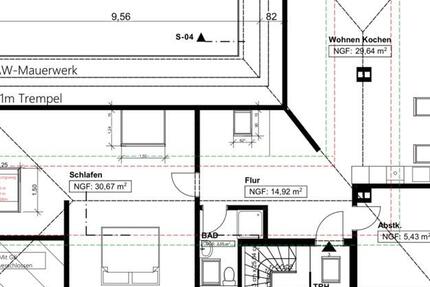 Erstbezug nach Kernsanierung 85m² Dachgeschosswohnung in Felsberg zimmer