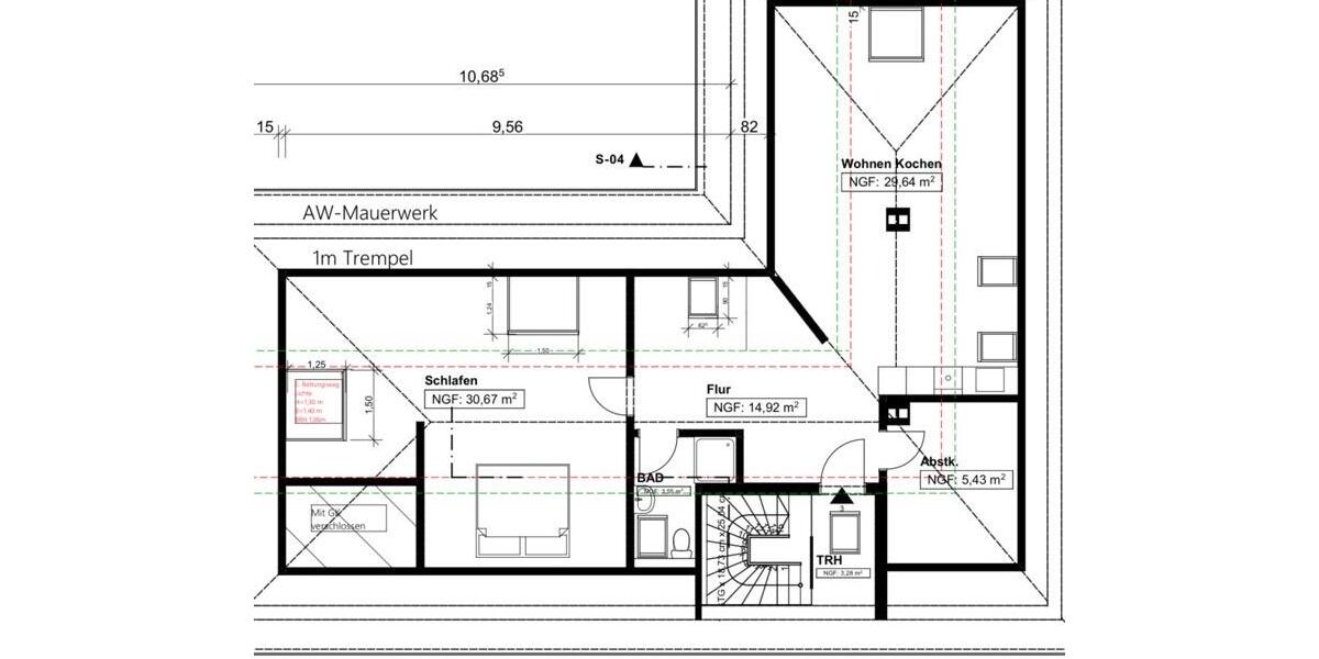 Erstbezug nach Kernsanierung 85m² Dachgeschosswohnung in Felsberg zimmer