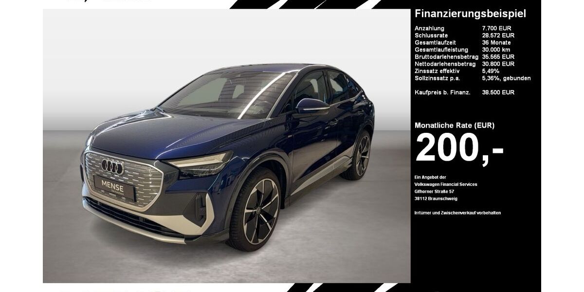 Audi Q4 e-tron 36.659 km 38.500 &euro; Oelde (Stromberg) 59302