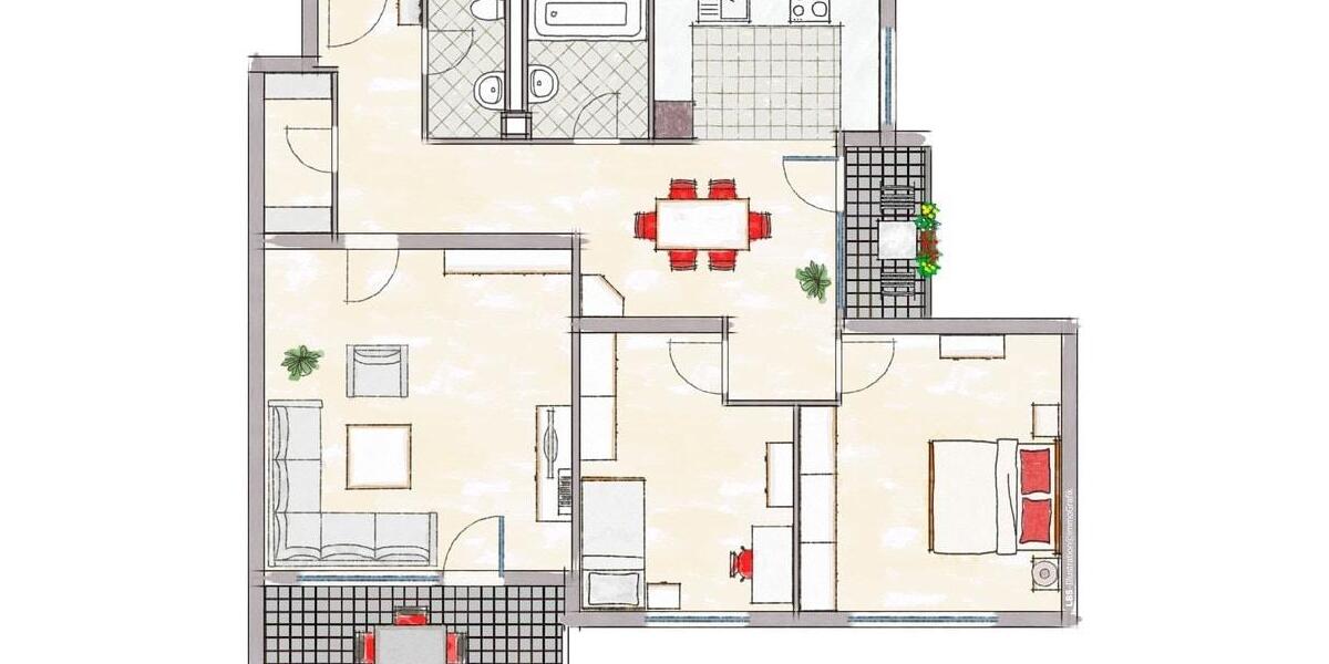 3,5 Zimmerwohnung im 7. OG mit Aufzug - frei ab 01.01.2026! 3 zimmer