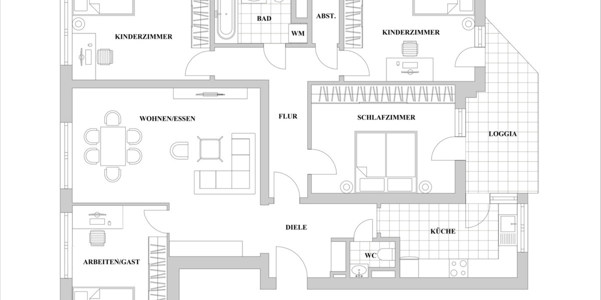Etagenwohnung Düsseldorf Unterbilk - 5 Zimmer, 119 m&sup2;, 699.000&euro; | Angebot:25928924
