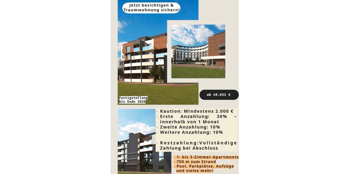 Etagenwohnung Holdorf - 3 Zimmer, 61 m&sup2;, 42.000&euro; | Angebot:26174101