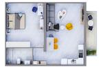 Terrassenwohnung München Altstadt-Lehel - 1 Zimmer, 45 m&sup2;, 109.000&euro; | Angebot:26385722