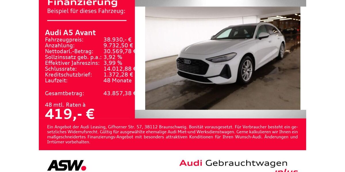 Audi A5 26.900 km 38.930 &euro; Heilbronn 74074