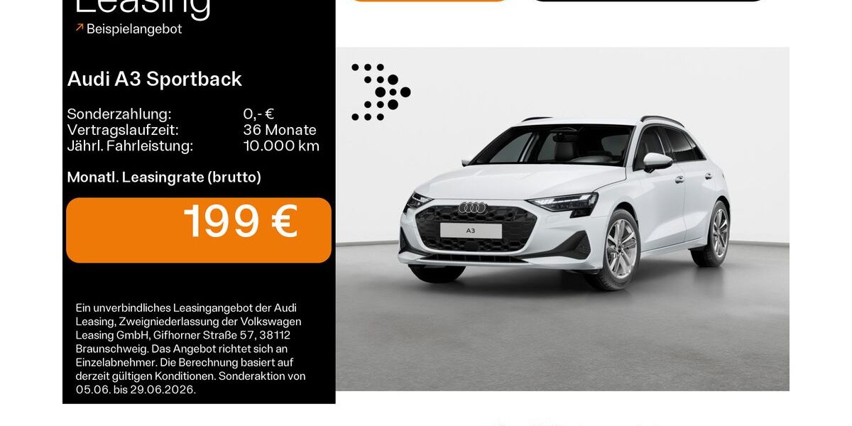 Audi A3 9.888 km 25.990 &euro; Haßfurt 97437