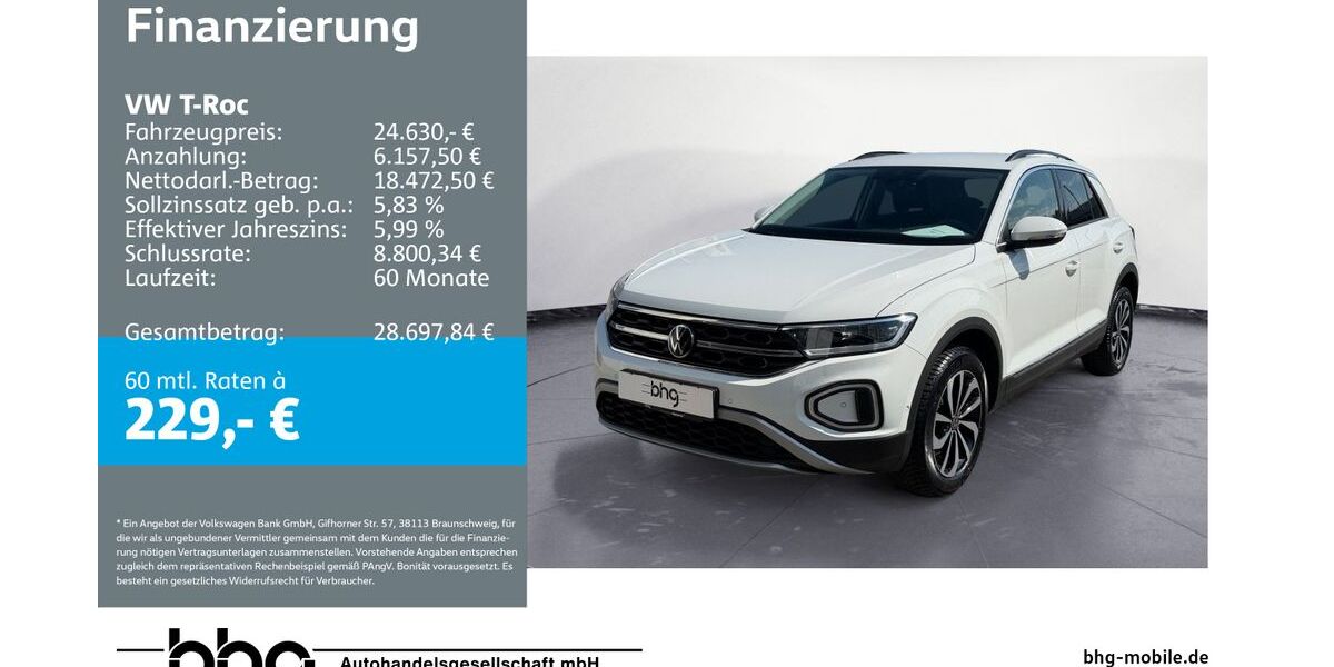 VW T-Roc 36.759 km 24.630 &euro; Tübingen 72072
