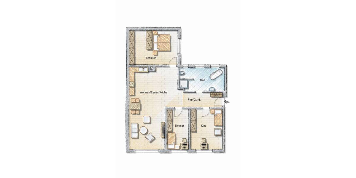 Etagenwohnung Fürth Innenstadt - 4 Zimmer, 112 m&sup2;, 359.000&euro; | Angebot:25210531