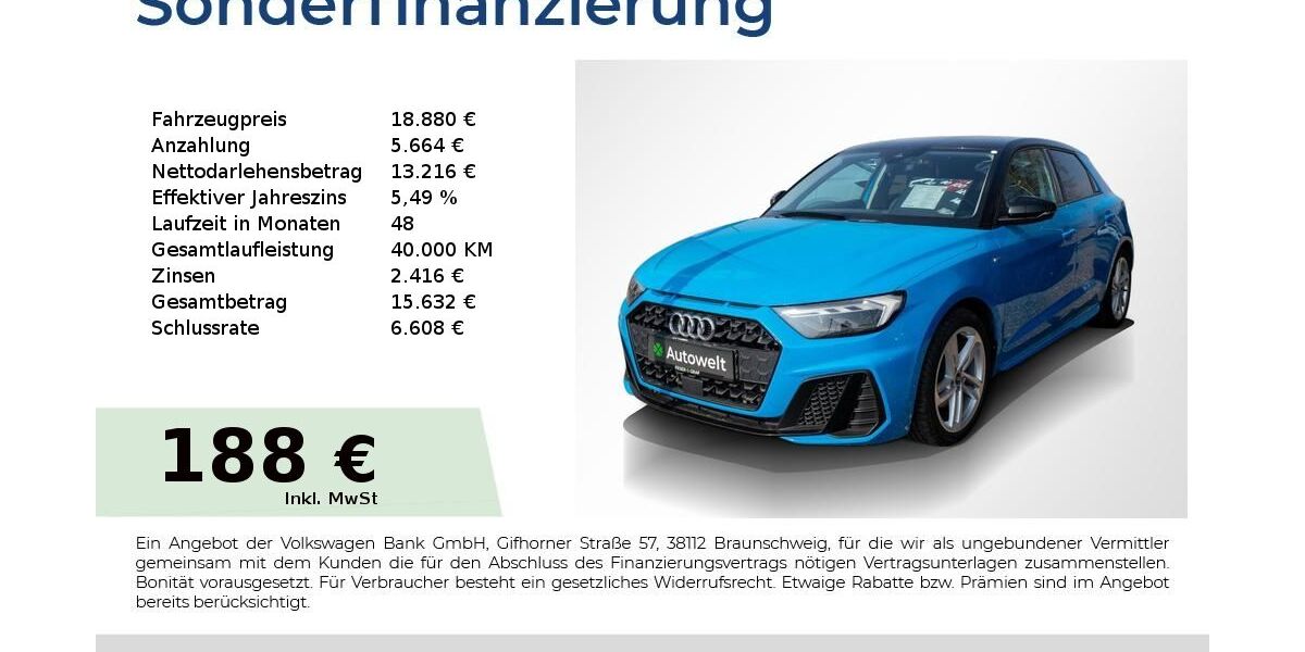 Audi A1 85.550 km 18.640 &euro; Nürnberg 90431