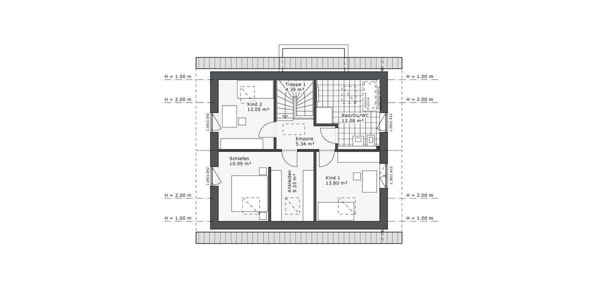 Einfamilienhaus Wuppertal Gemarkung Langerfeld - 5 Zimmer, 136 m&sup2;, 1.700&euro; | Angebot:26664298