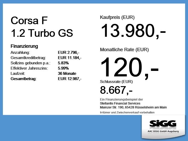 Opel Corsa 48.000 km 13.980 &euro; Meitingen 86405