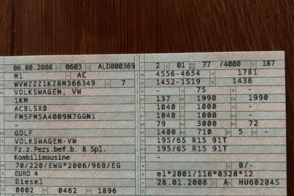 VW Golf 398.368 km 1.800 &euro; Alt Duvenstedt 24791